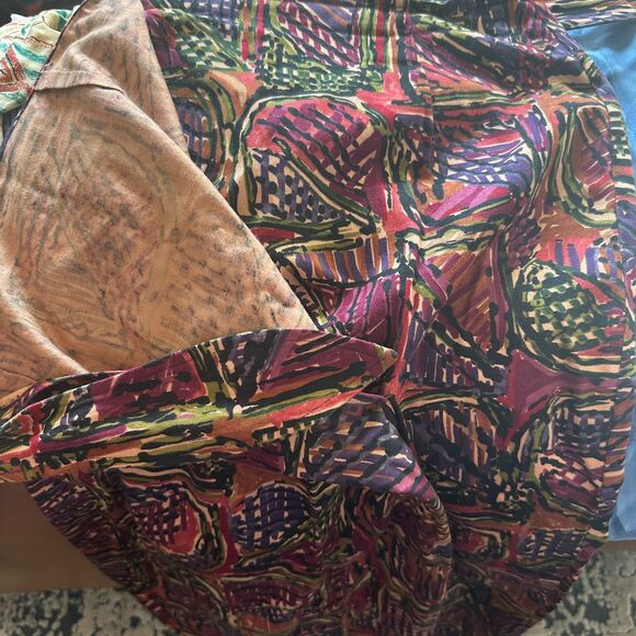 On the Verge 90s Vintage Wrap Abstract Art Skirt - Women 11/12 - Picture 5 of 6
